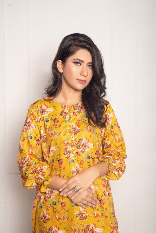 2-Piece Stitched  Printed Lawn Co-Ord Set