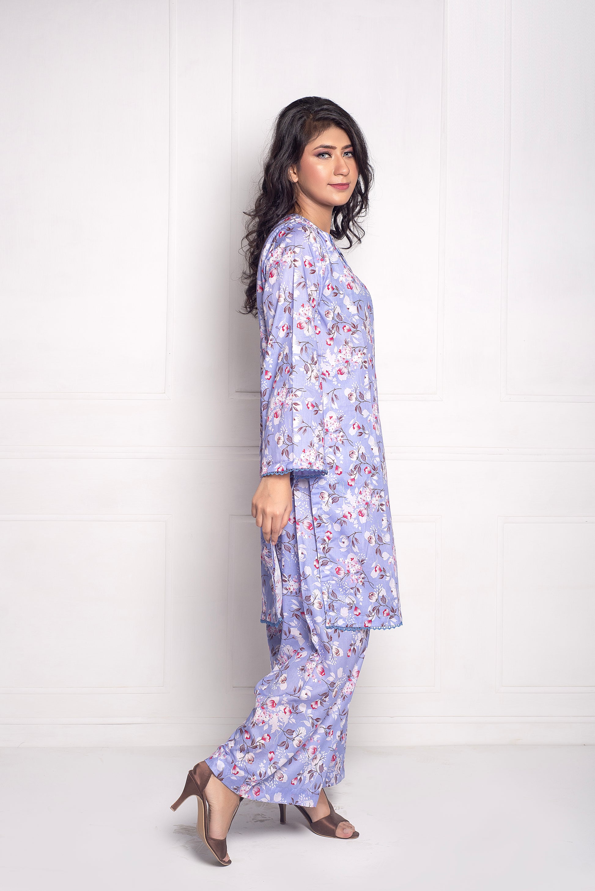 2-Piece Stitched Premium Digital Printed Lawn Co-Ord Set
