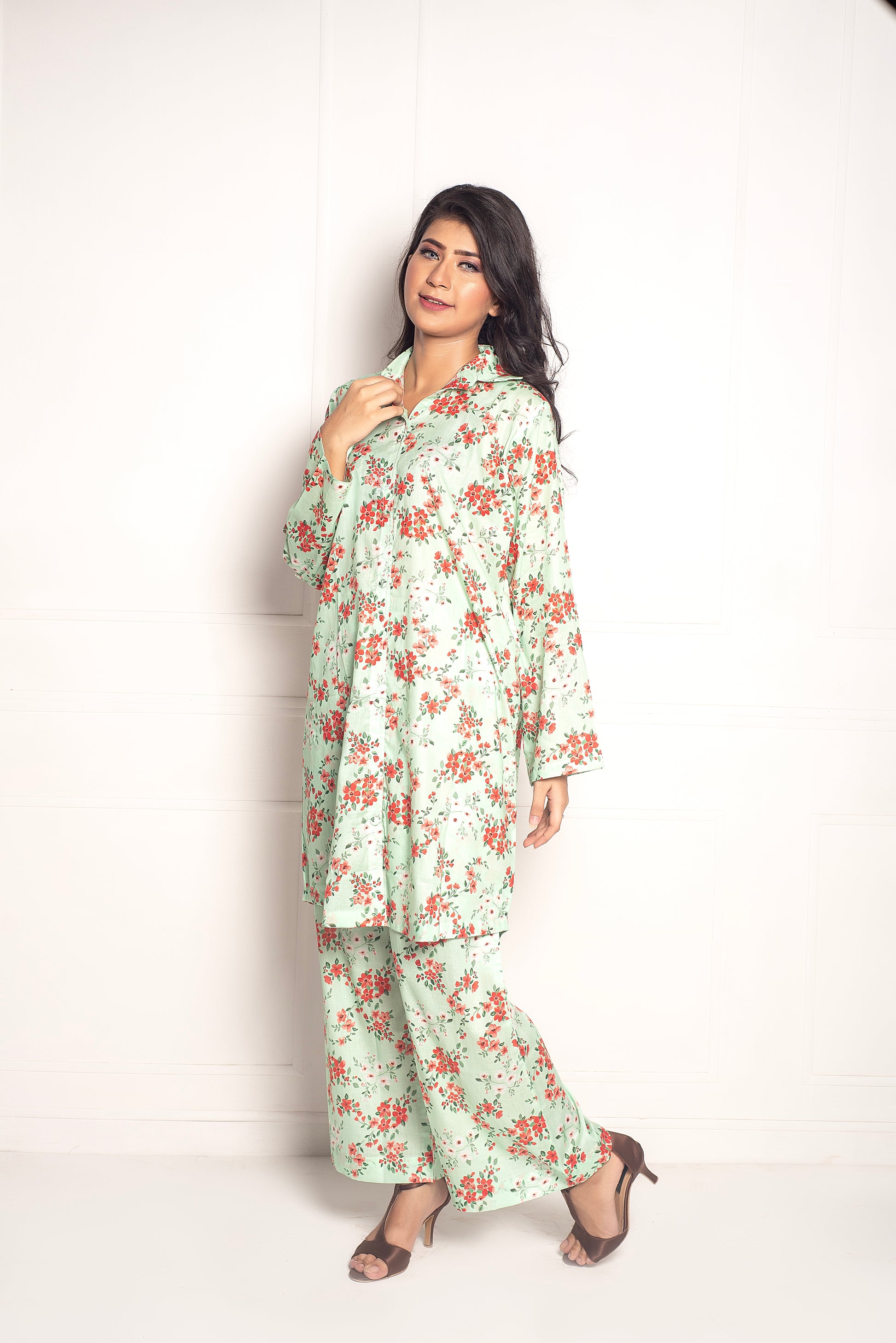 2-Piece Stylish Stitched Premium Digital Printed Lawn Co-Ord Set