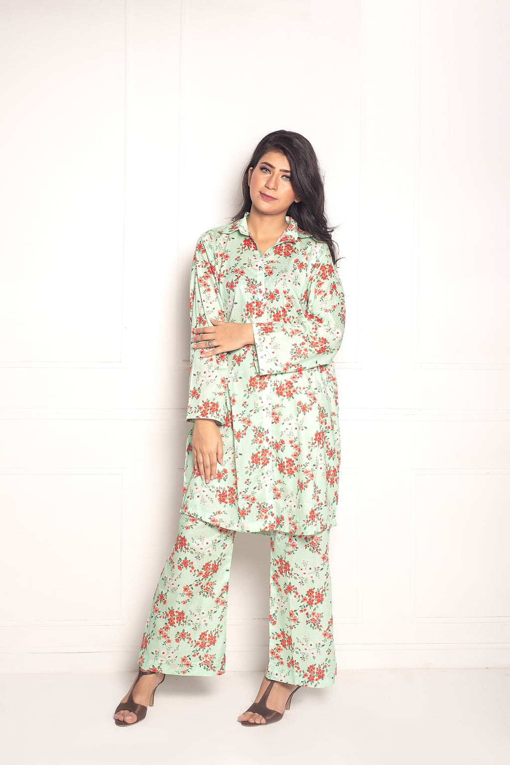 2-Piece Stylish Stitched Premium Digital Printed Lawn Co-Ord Set