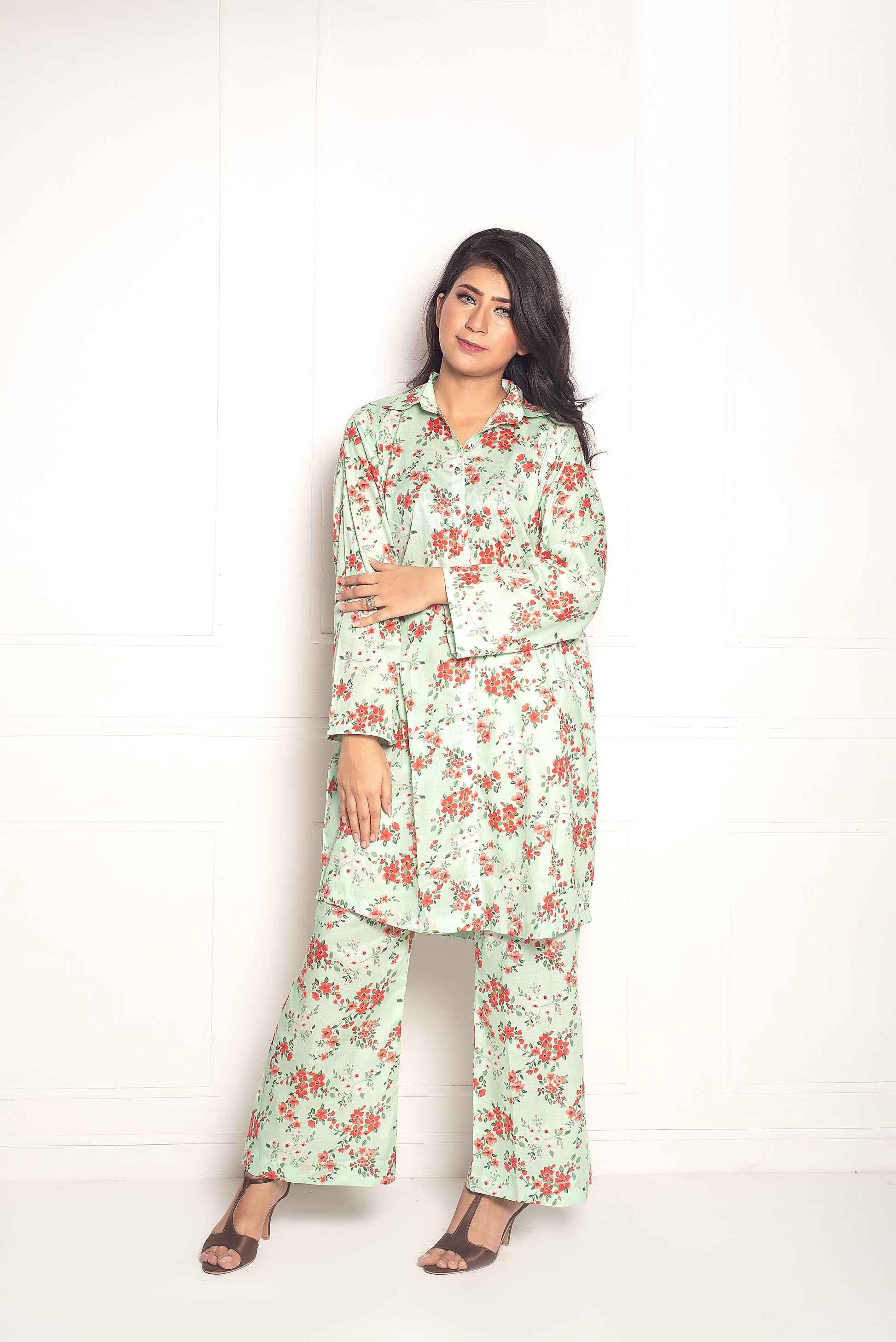 2-Piece Stylish Stitched Premium Digital Printed Lawn Co-Ord Set