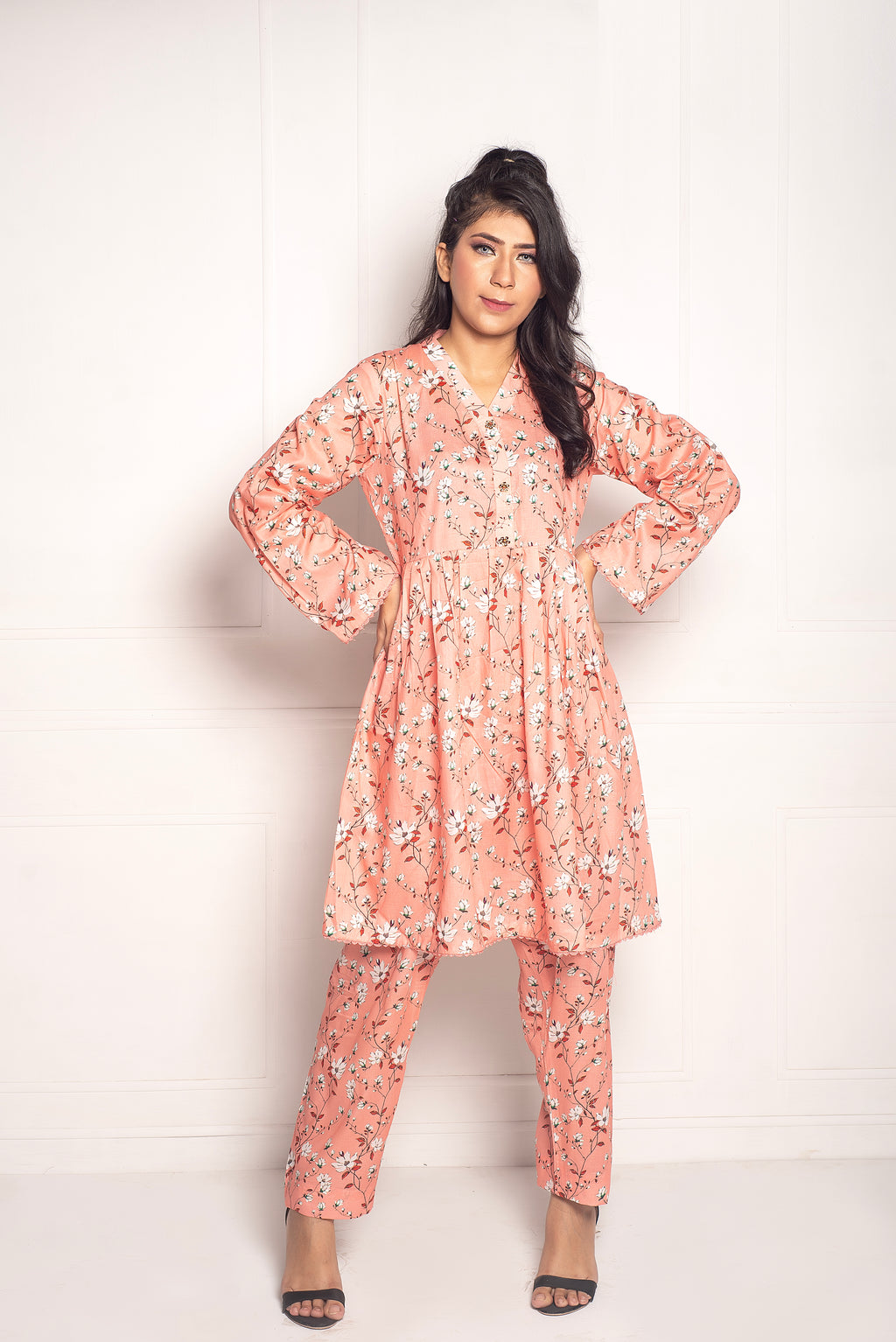 2-Piece Stylish Stitched Premium Digital Printed Lawn Co-Ord Set