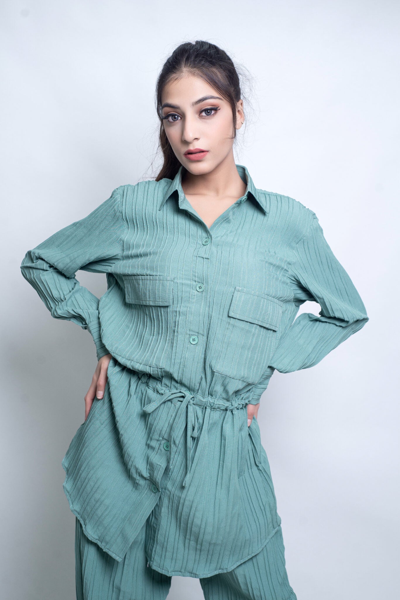 2-Piece Stylish Stitched Western Wear Co-Ord Set