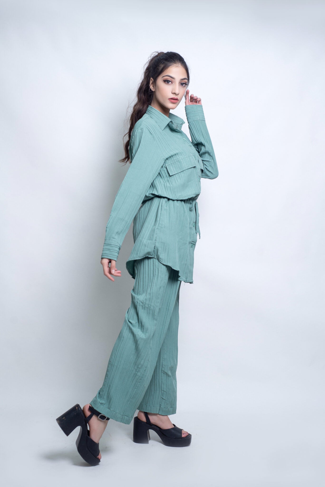 2-Piece Stylish Stitched Western Wear Co-Ord Set