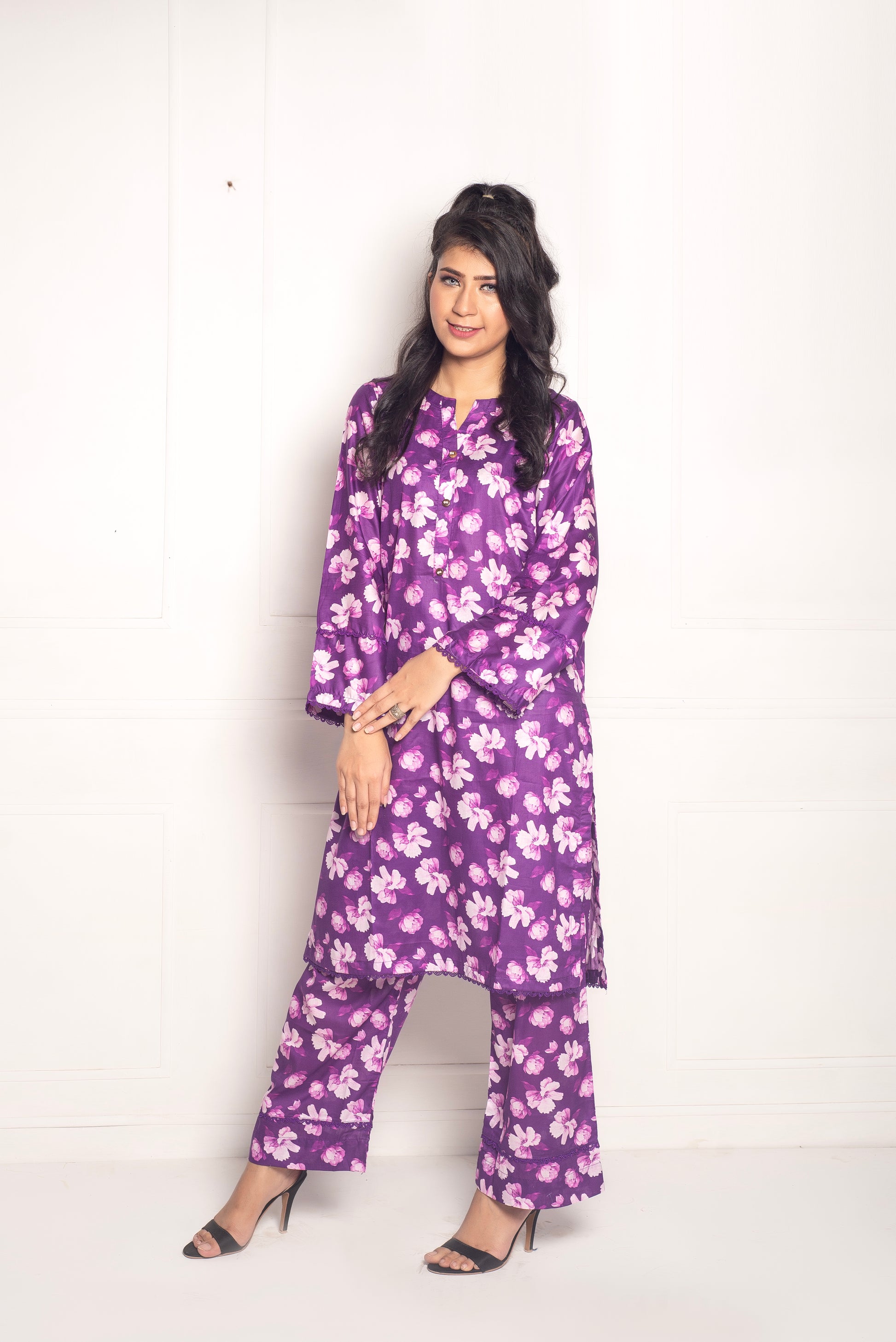 2-Piece Stylish Stitched Premium Digital Printed Lawn Co-Ord Set