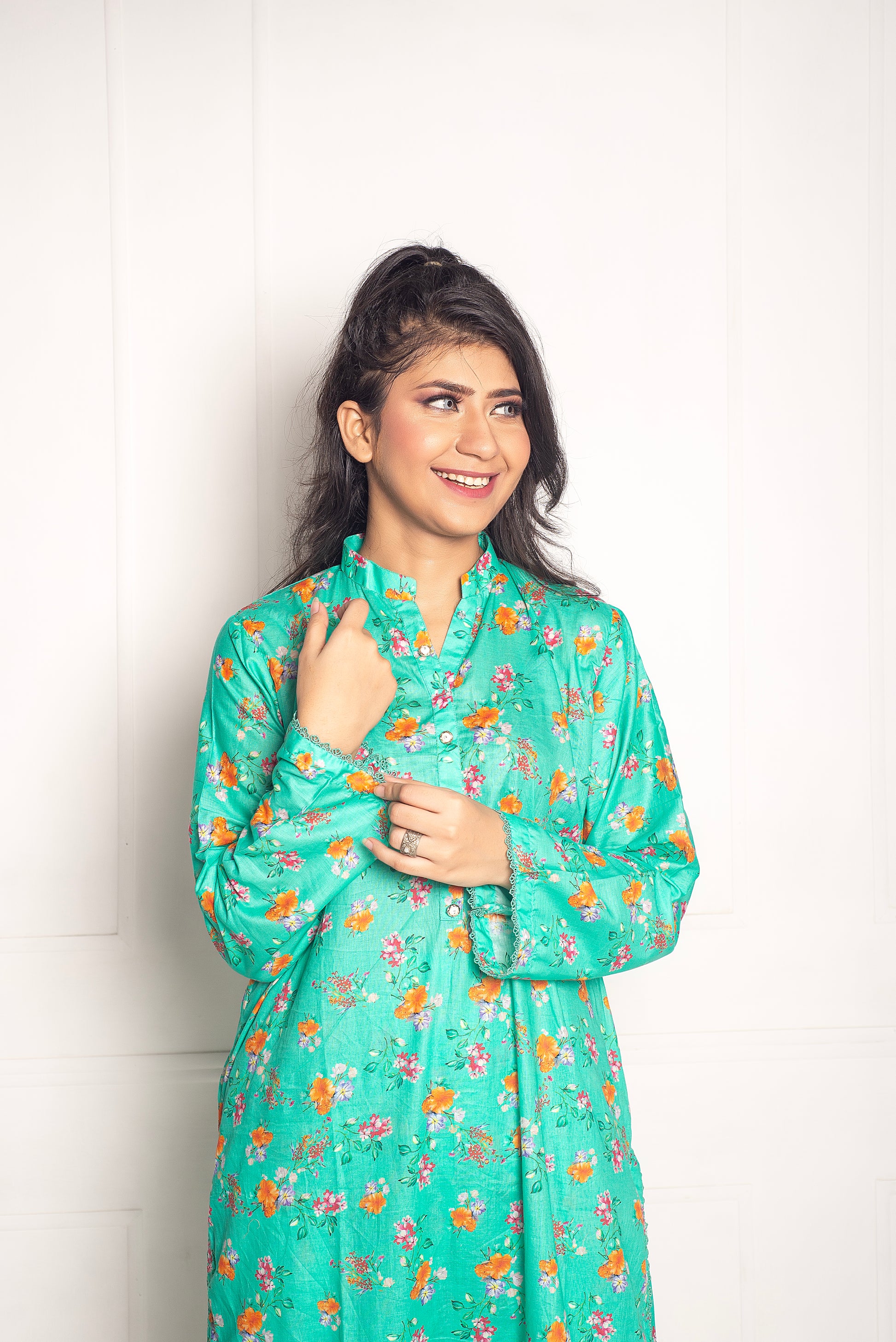 2-Piece Stylish Stitched Premium Digital Printed Lawn Co-Ord Set