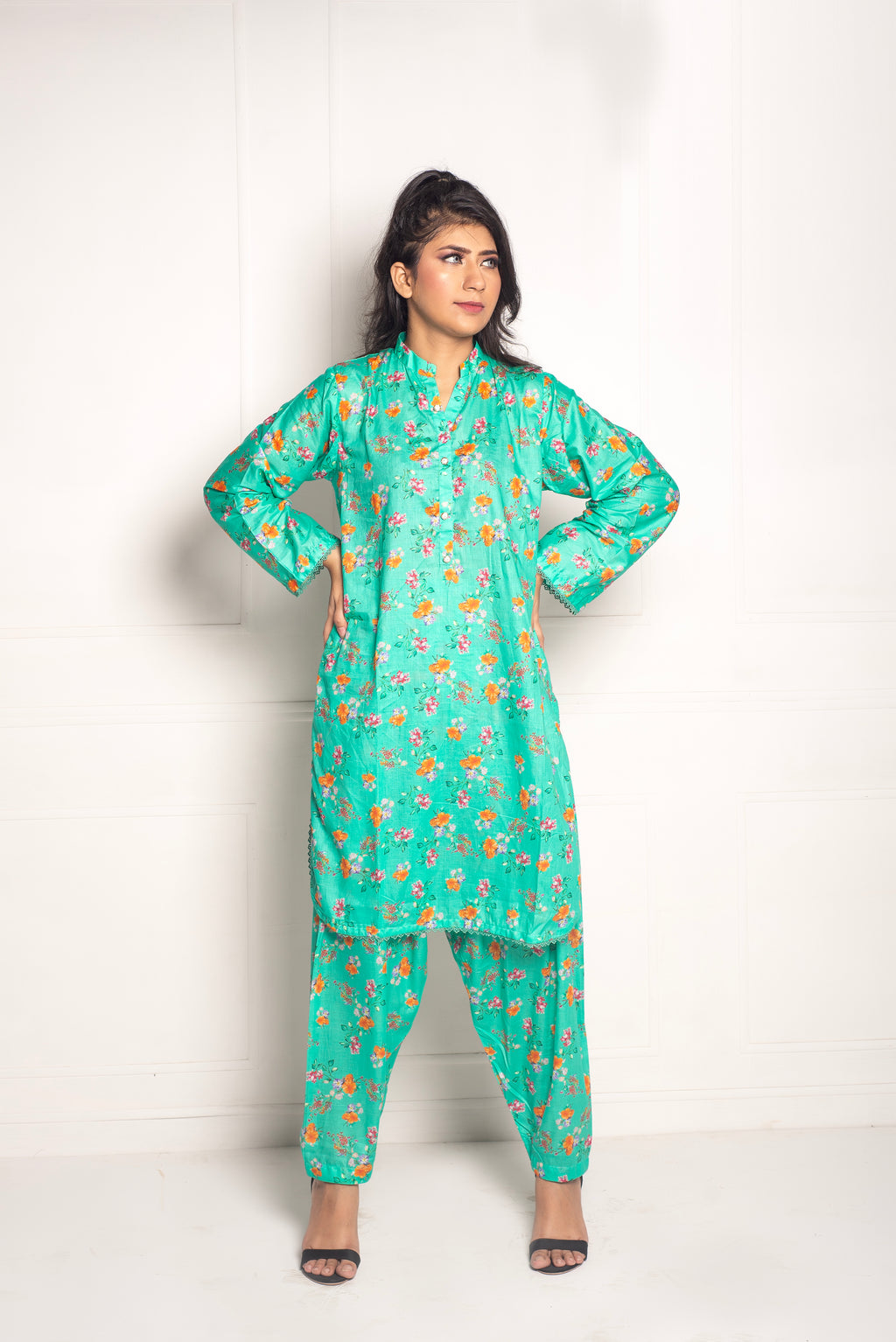 2-Piece Stylish Stitched Premium Digital Printed Lawn Co-Ord Set
