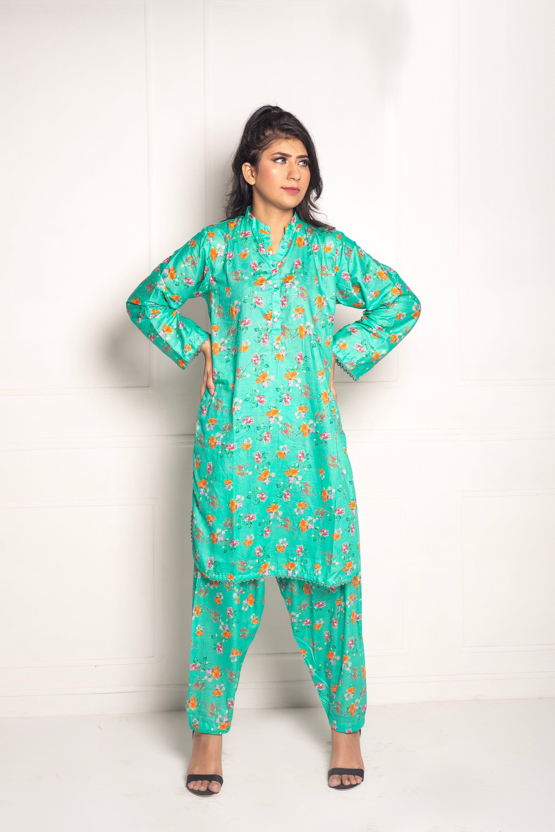 2-Piece Stylish Stitched Premium Digital Printed Lawn Co-Ord Set