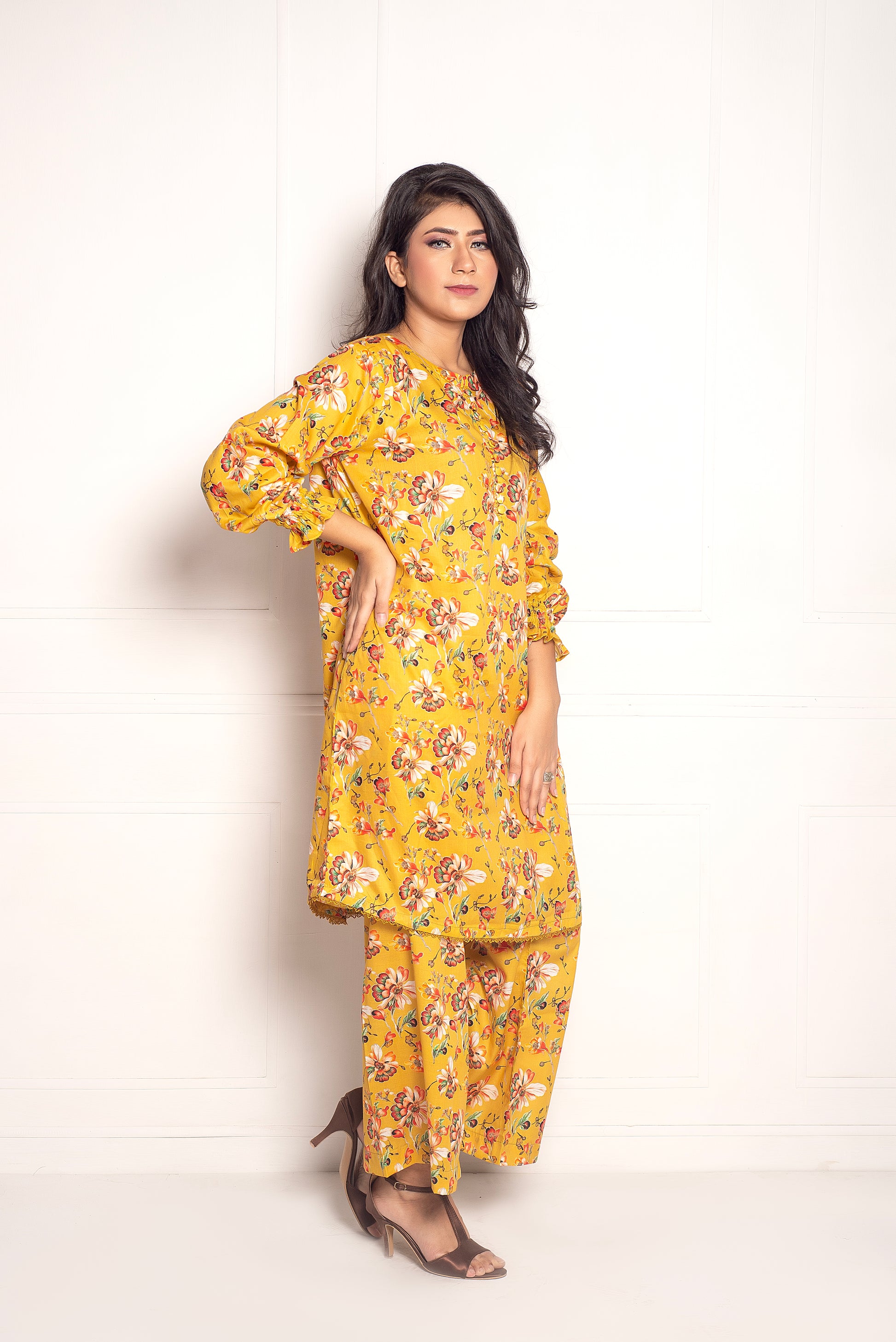 2-Piece Stitched  Printed Lawn Co-Ord Set
