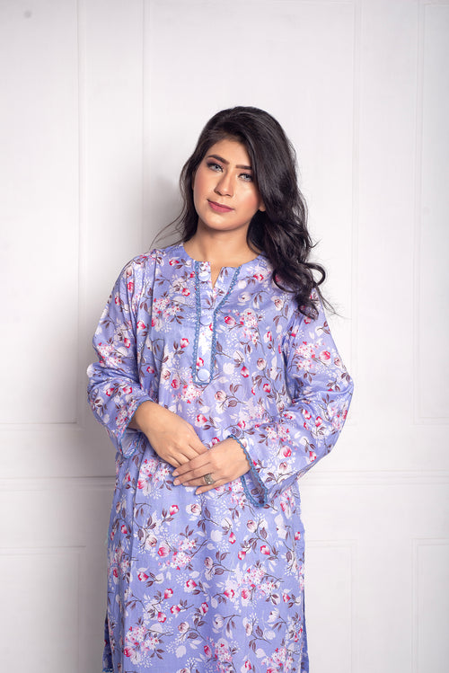 2-Piece Stitched Premium Digital Printed Lawn Co-Ord Set